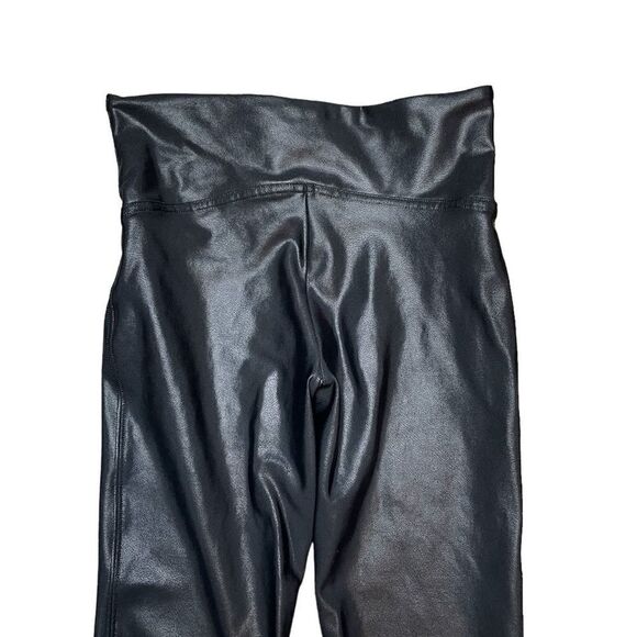 SPANX Faux Leather Leggings Black Size Medium - Picture 6 of 7